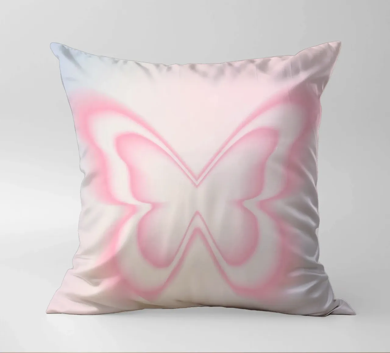Butterfly Aura Print, Gradient Poster, Energy Print decorative cushion by Dreamscape
