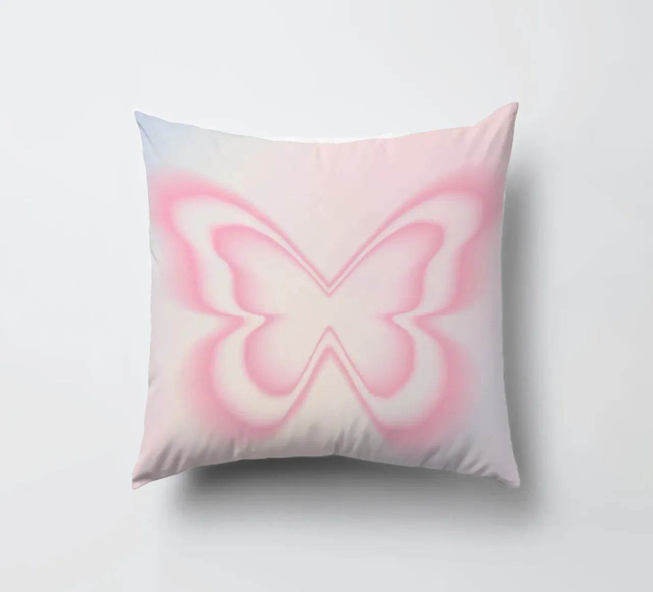 Butterfly Aura Print, Gradient Poster, Energy Print decorative cushion by Dreamscape