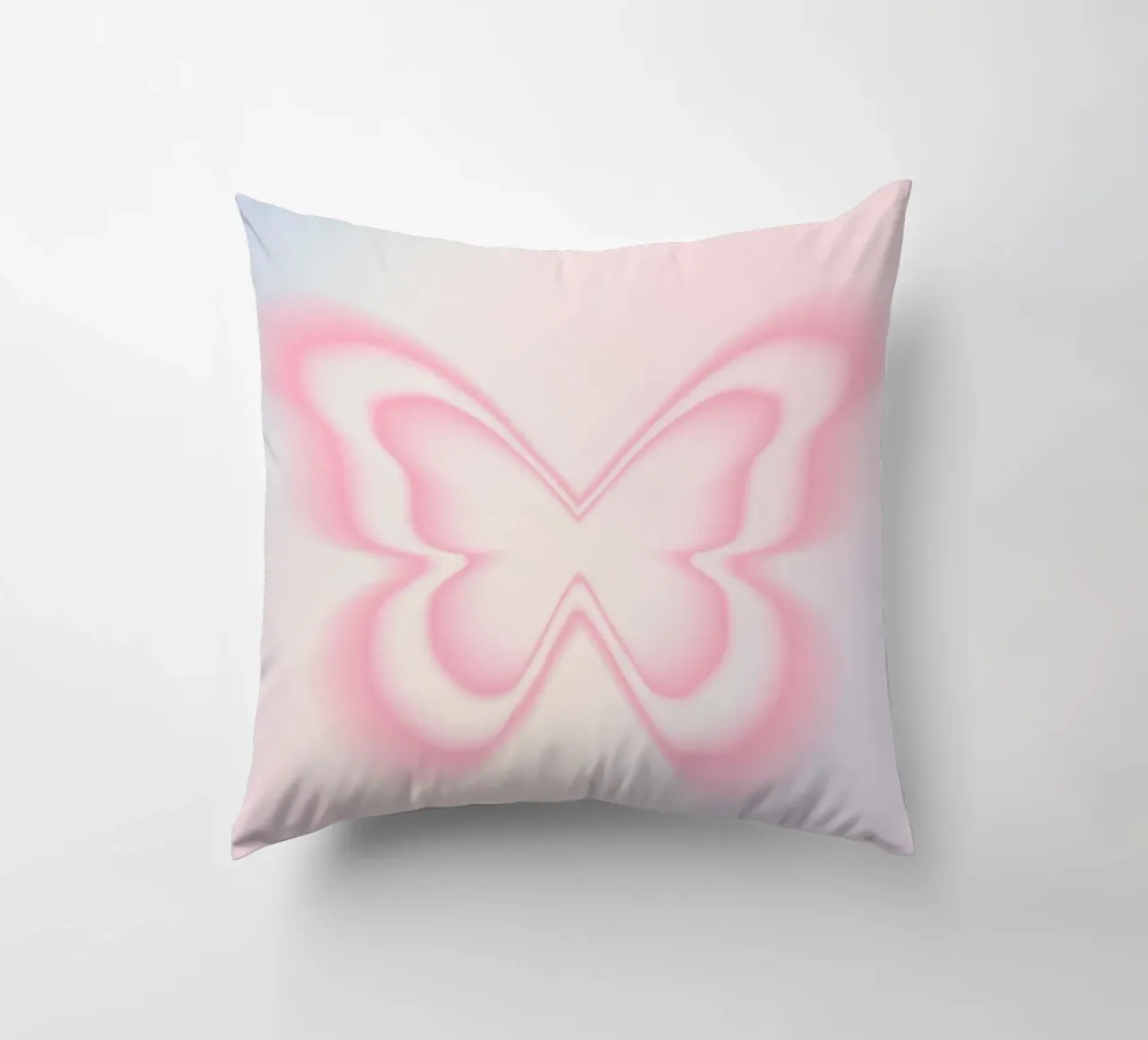 Butterfly Aura Print, Gradient Poster, Energy Print decorative cushion by Dreamscape