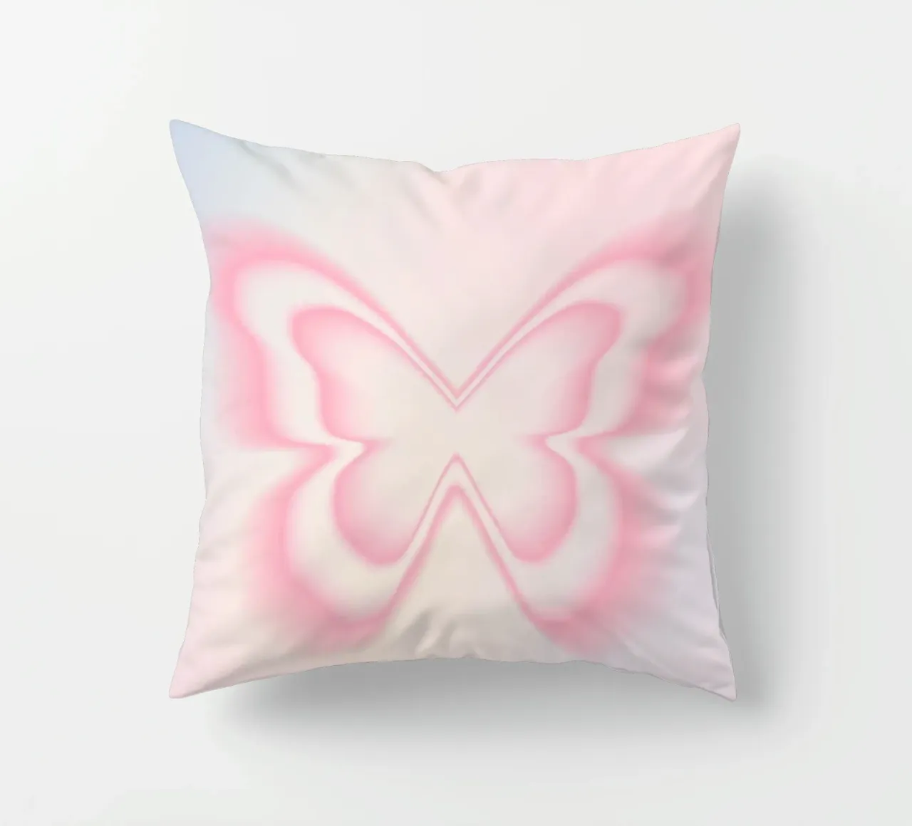 Butterfly Aura Print, Gradient Poster, Energy Print decorative cushion by Dreamscape