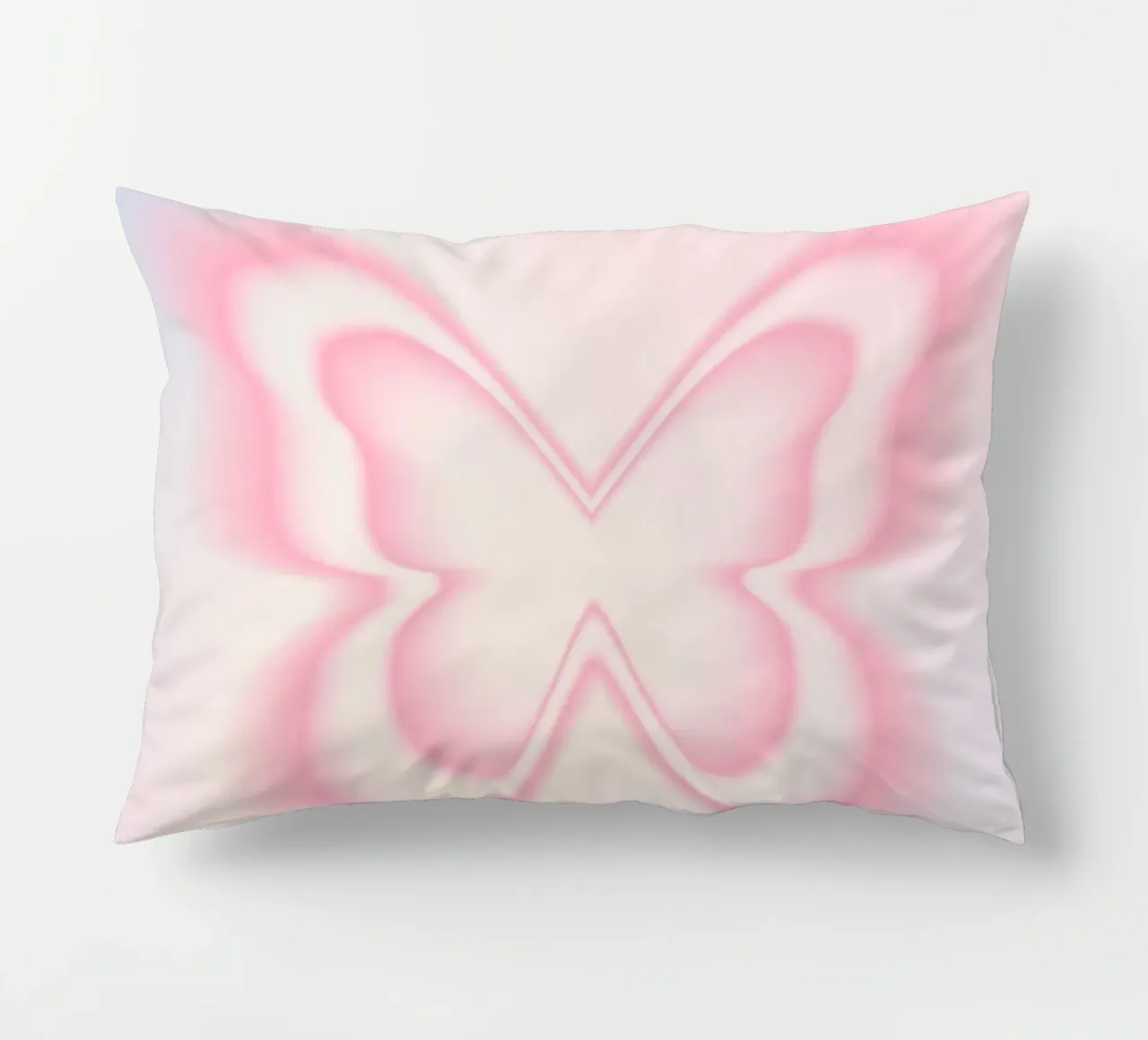 Butterfly Aura Print, Gradient Poster, Energy Print decorative cushion by Dreamscape