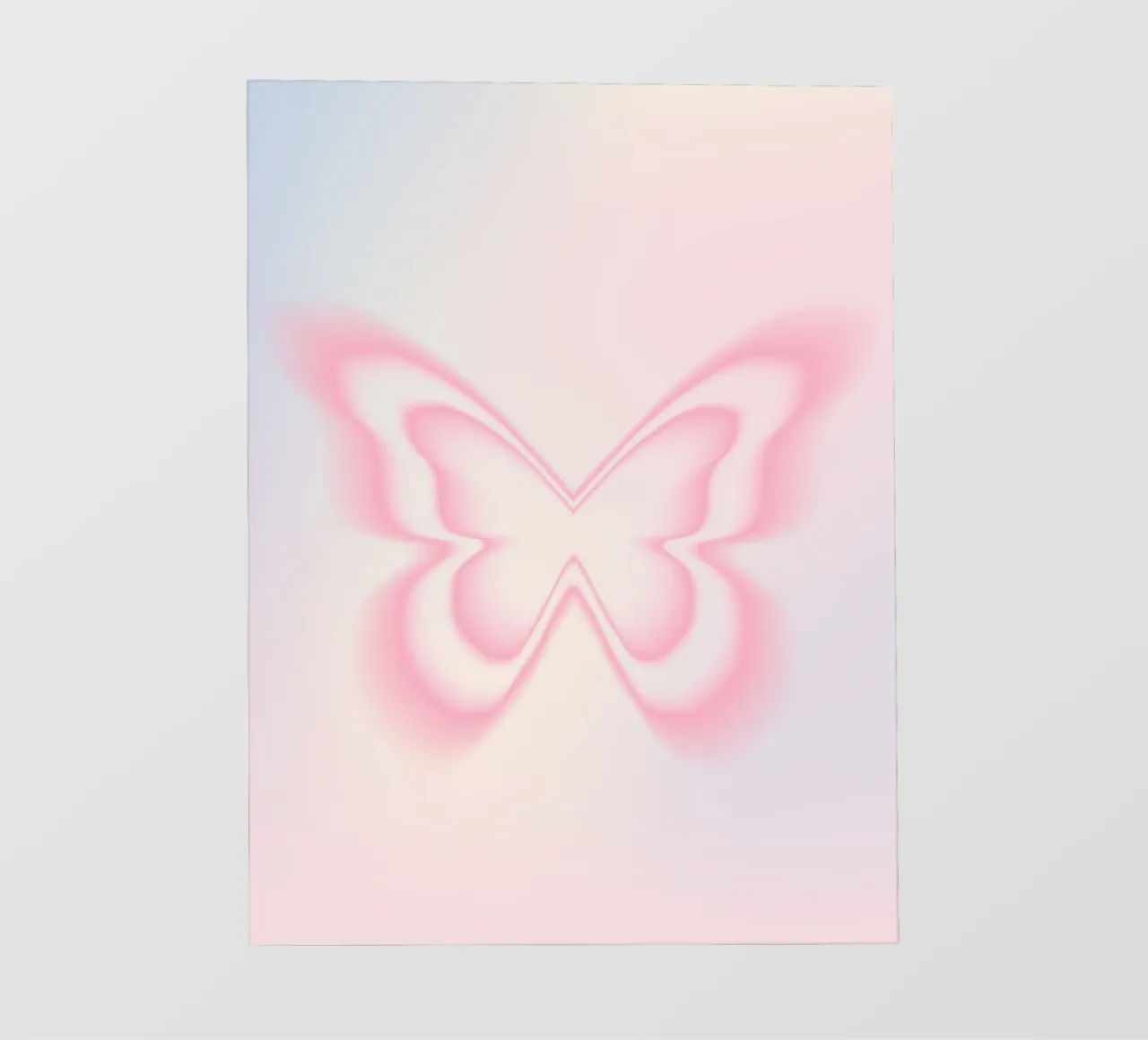 Butterfly Aura Print, Gradient Poster, Energy Print photo wallpaper by Dreamscape