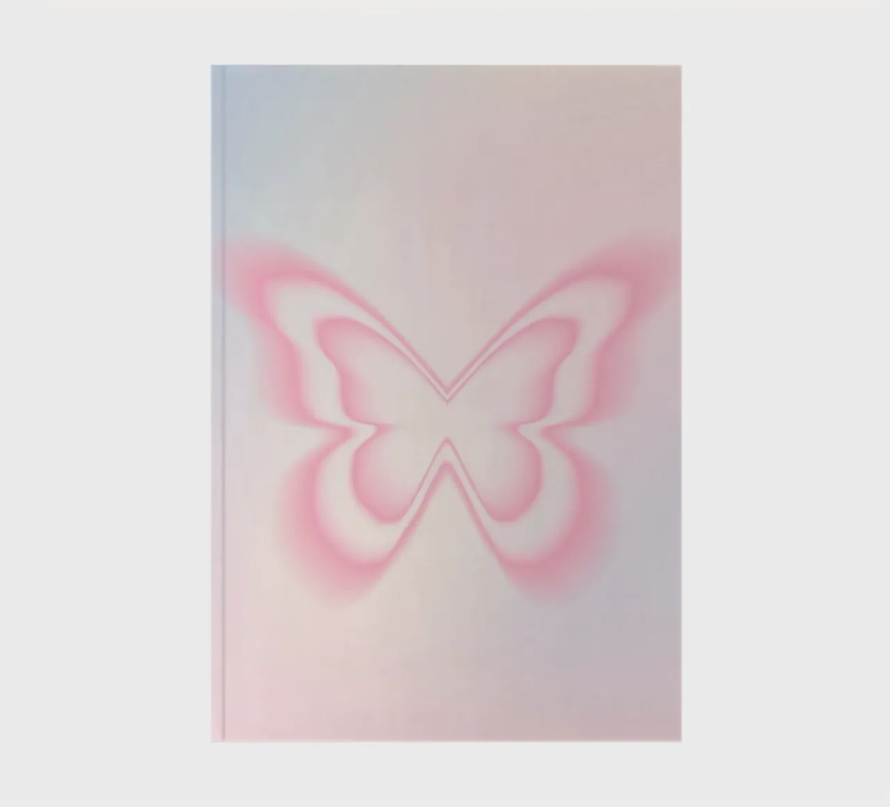 Butterfly Aura Print, Gradient Poster, Energy Print notebook by Dreamscape