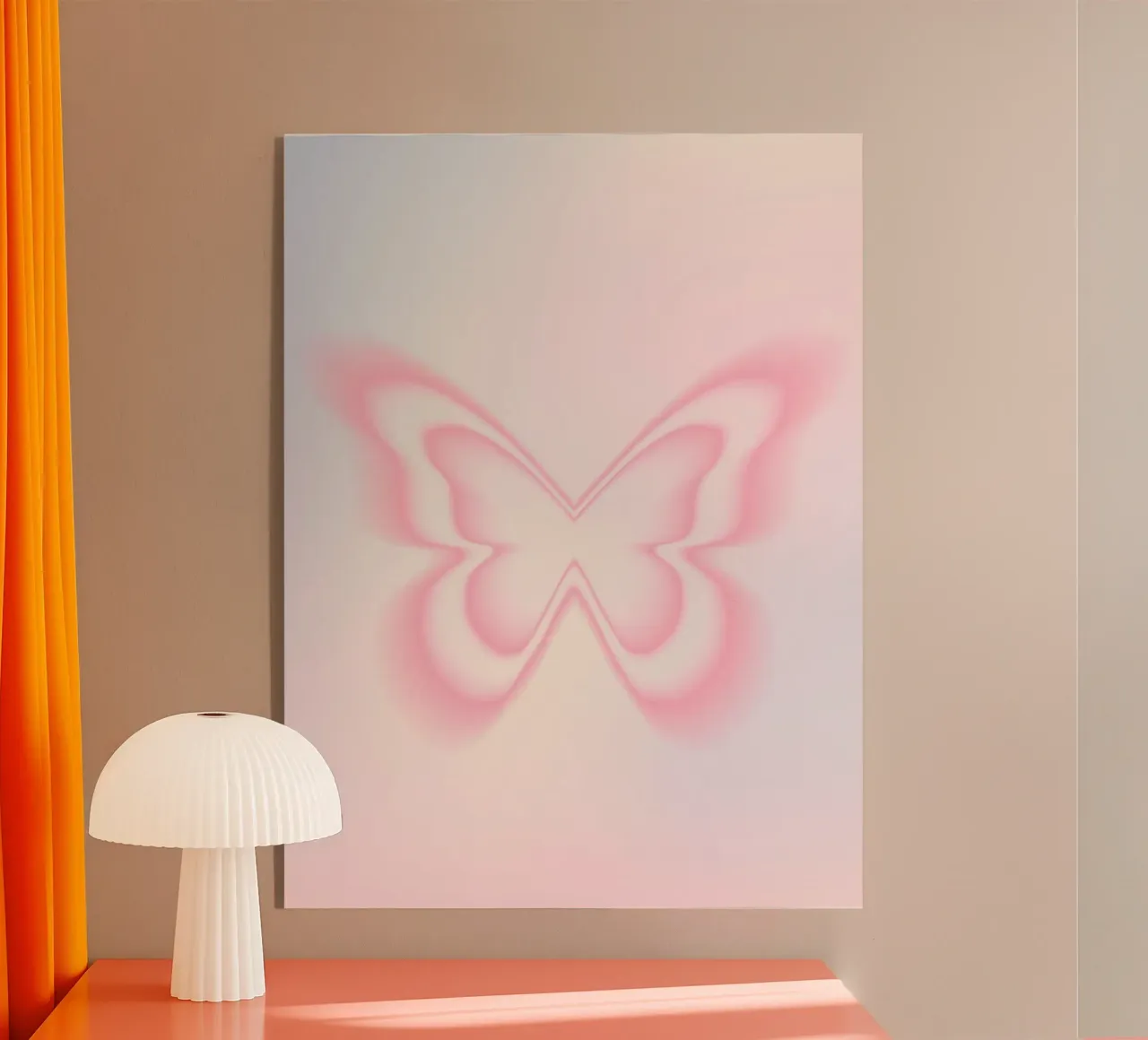 Schmetterling Aura Druck, Gradient Poster, Energie Druck Acryl-Glas von Dreamscape