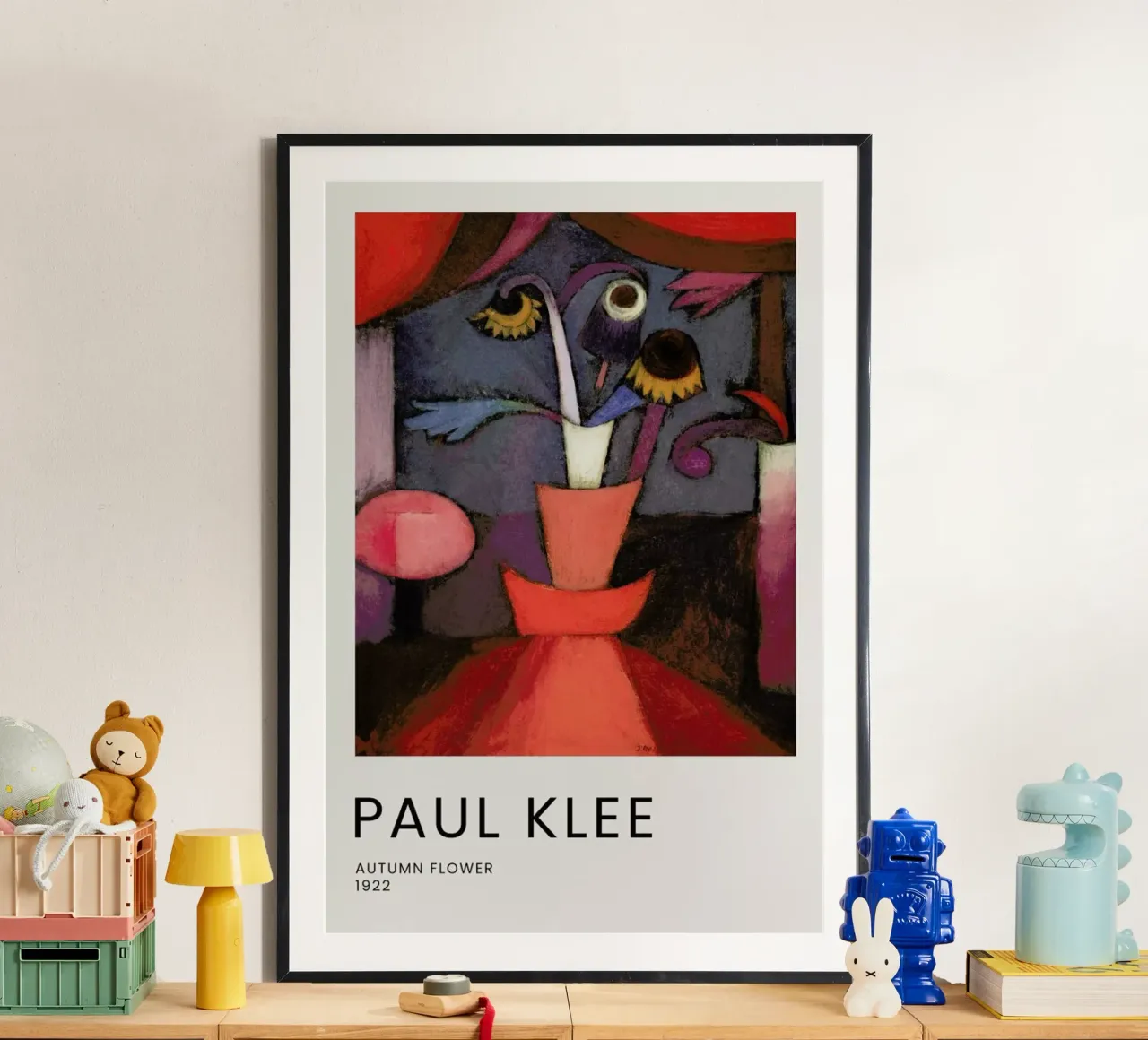 Klee - Autumn Flower poster con telaio in alluminio da Vintage by JUNIQE