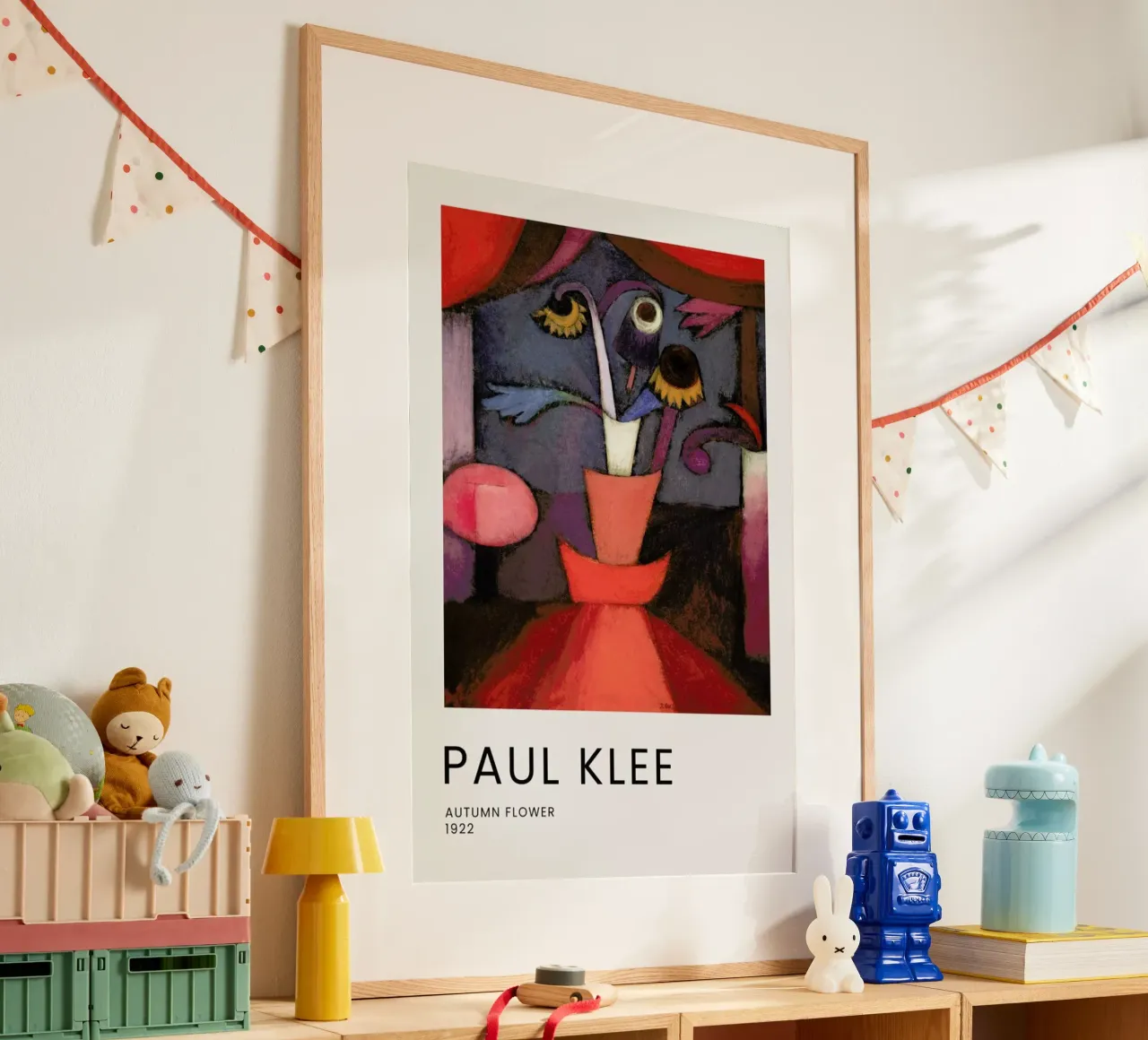 Klee - Autumn Flower poster con telaio in alluminio da Vintage by JUNIQE