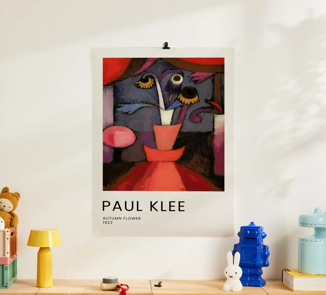 Klee - Autumn Flower poster con telaio in alluminio da Vintage by JUNIQE