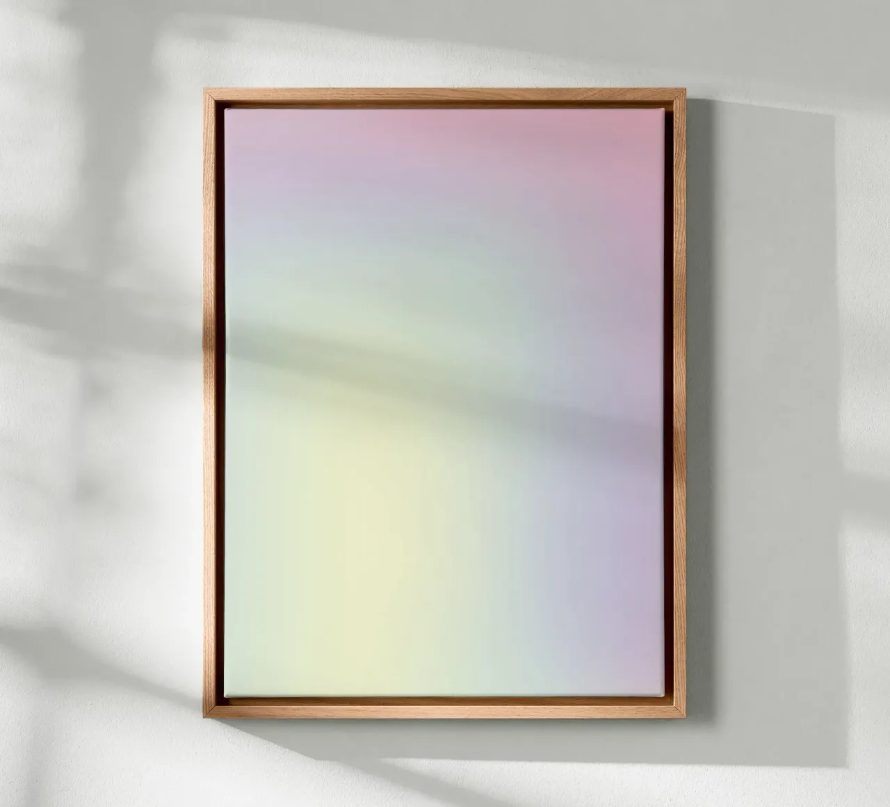 Energie Print, Moderne Aura Muur Kunst, Kleurrijke Gradiënt Kunst canvas met Baklijst van Dreamscape