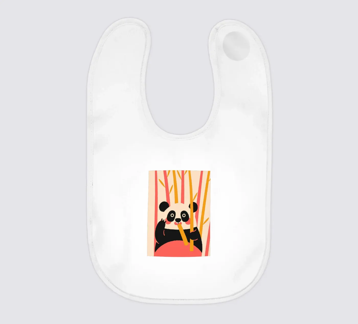 Panda Eats Bamboo bavaglino da TRENDY POSTER SHOP