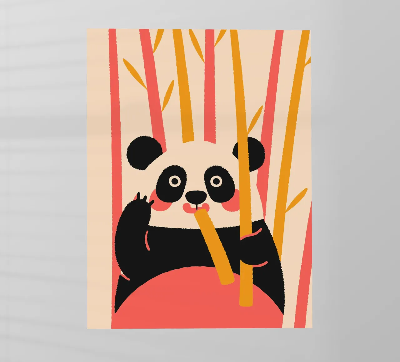 Il panda mangia il bambù pellicola backlit da TRENDY POSTER SHOP