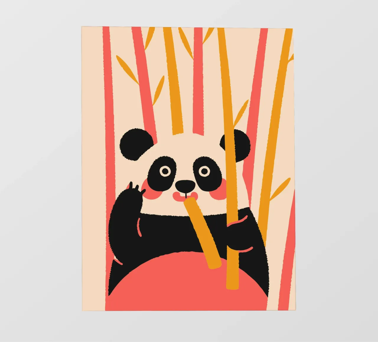 Il panda mangia il bambù pellicola backlit da TRENDY POSTER SHOP