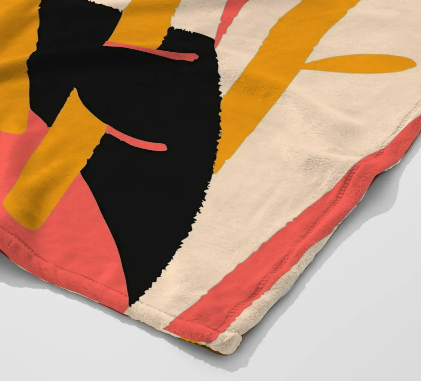 Panda Eats Bamboo fleece blanket by TRENDY POSTER SHOP