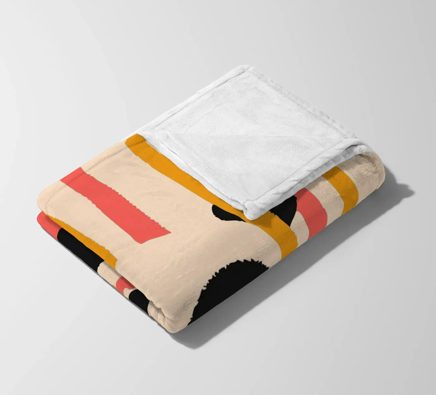Panda Eats Bamboo fleece blanket by TRENDY POSTER SHOP