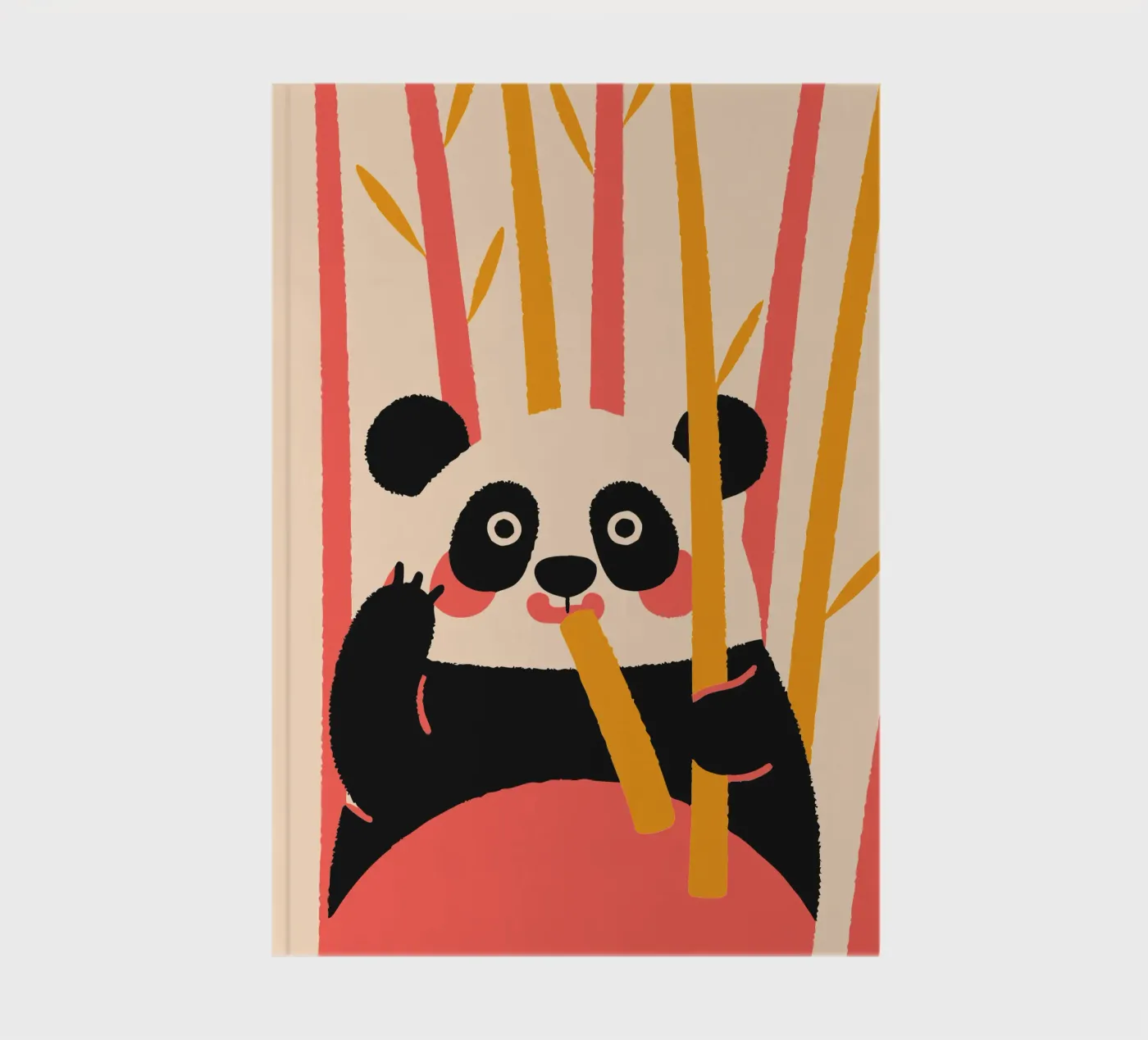 Panda Eats Bamboo notebook by TRENDY POSTER SHOP