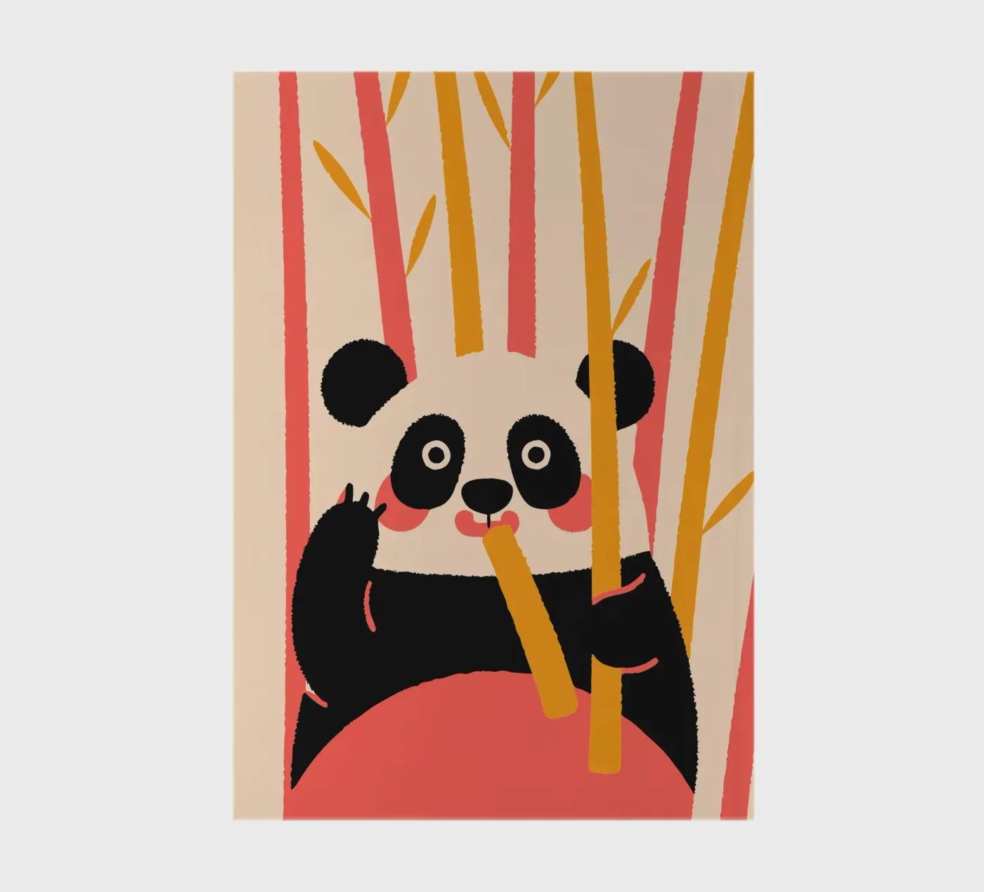 Panda Eats Bamboo notebook by TRENDY POSTER SHOP