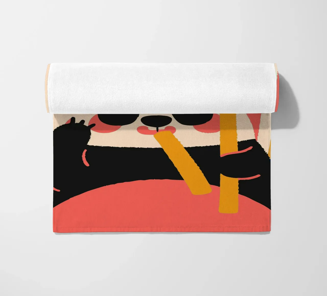 Il panda mangia il bambù telo mare da TRENDY POSTER SHOP