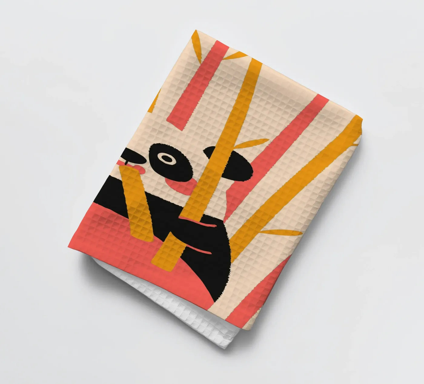 Le panda mange du bambou torchon de TRENDY POSTER SHOP