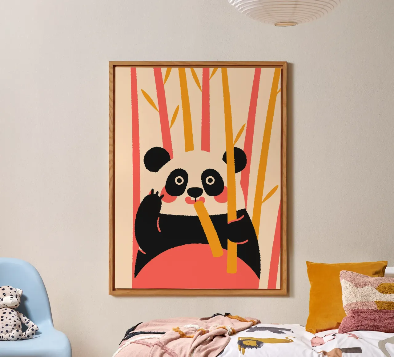 Panda Eats Bamboo forex plate by TRENDY POSTER SHOP