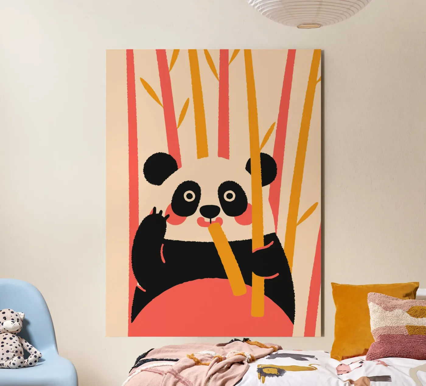 Panda Eats Bamboo forex plate by TRENDY POSTER SHOP
