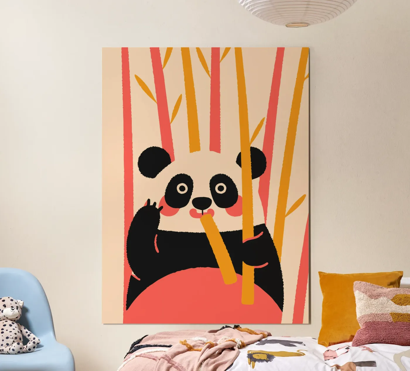 Panda Eats Bamboo poster by TRENDY POSTER SHOP