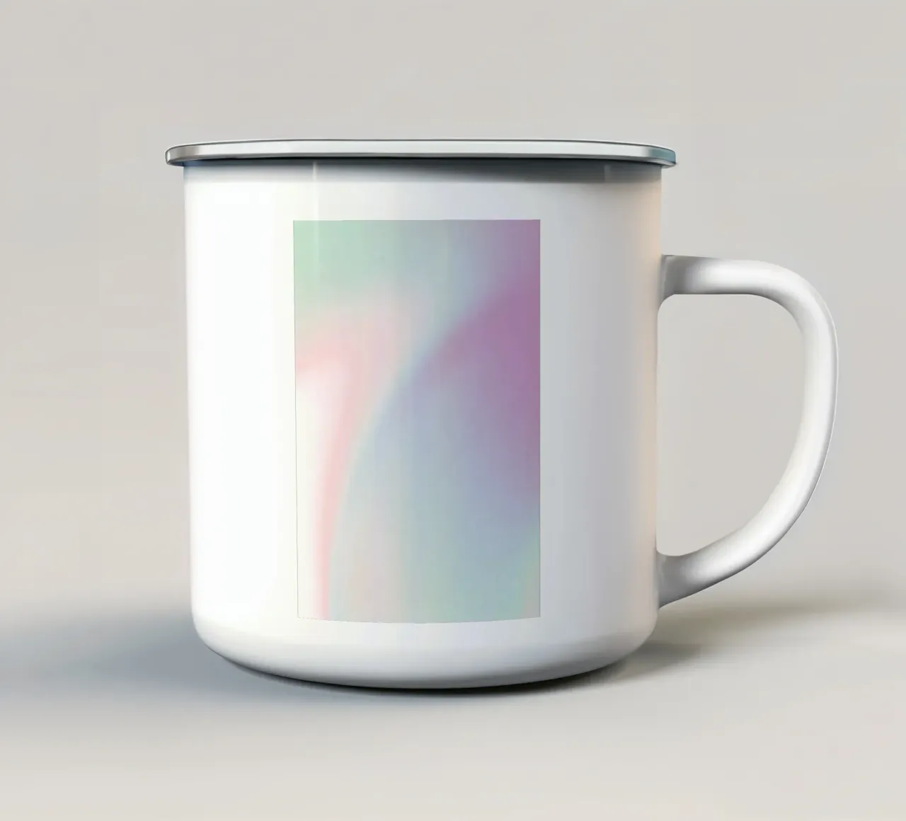 Energy Print, Modern Aura Wall Art, Colourful Gradient Art enamel mug by Dreamscape