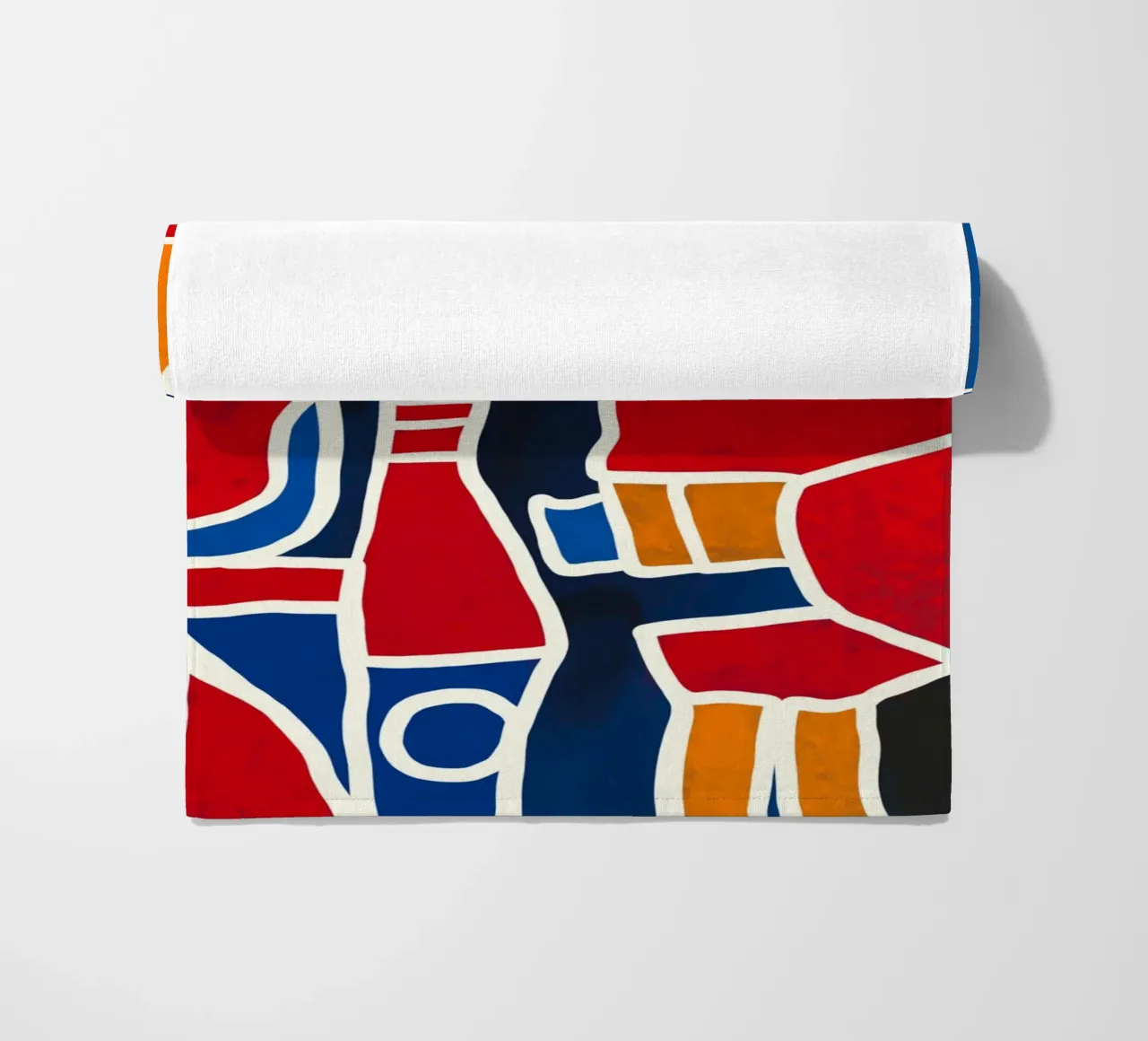 Native planting trees beach towel by Little Dean