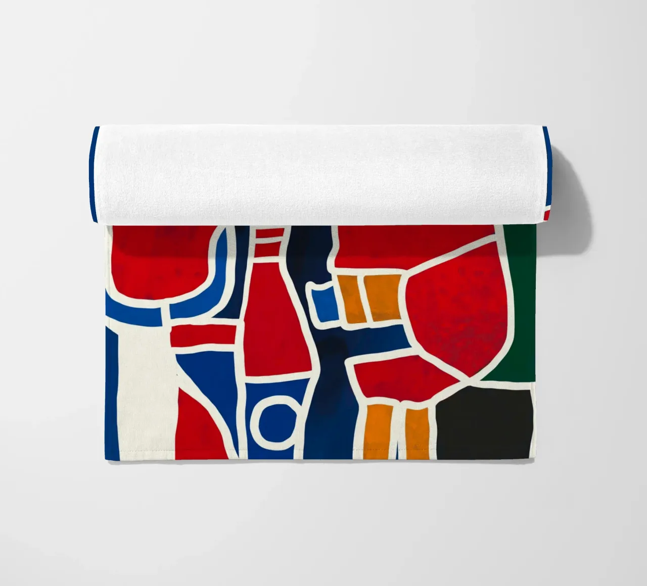 Native planting trees beach towel by Little Dean