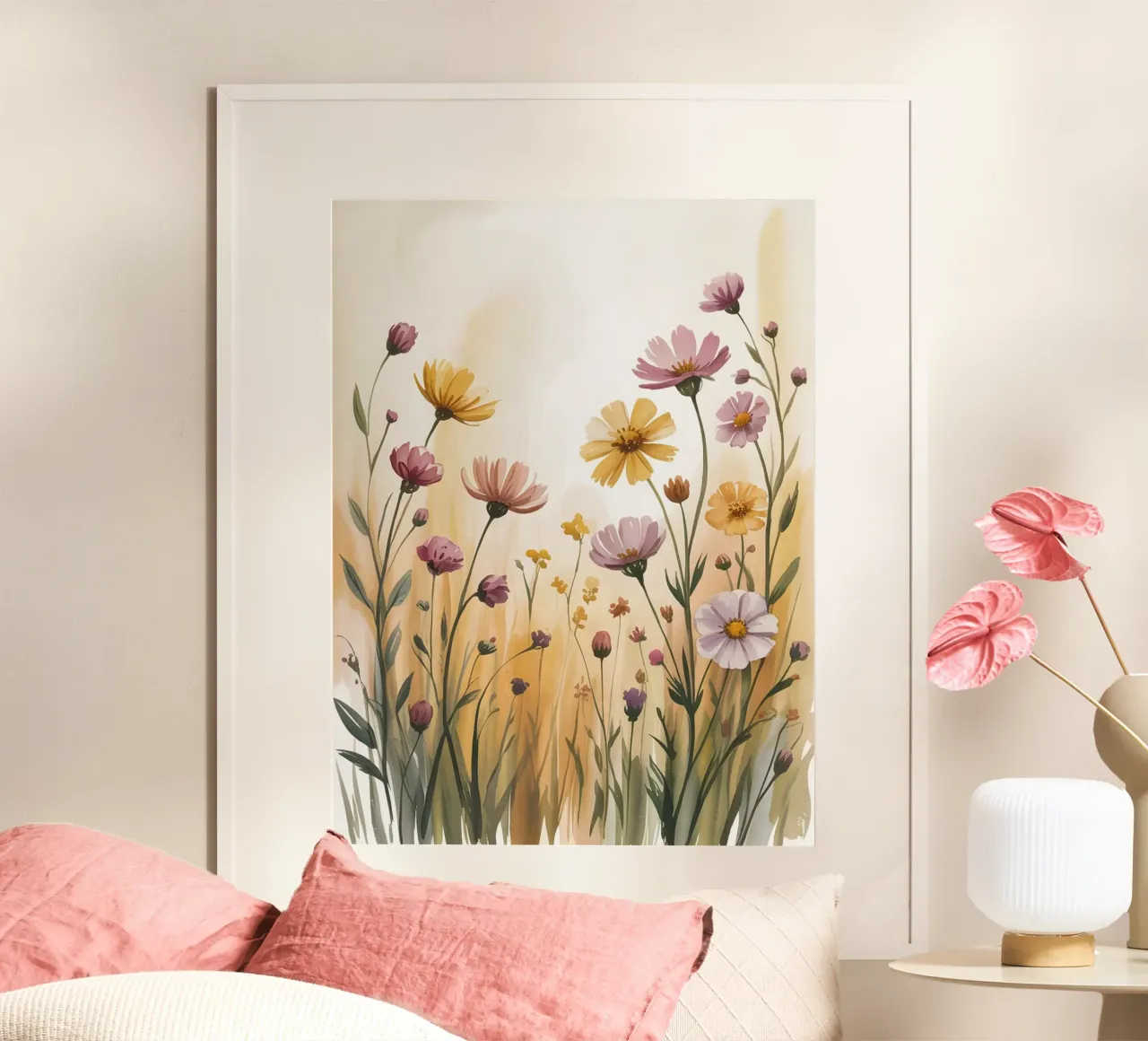 Prato d'oro poster con telaio in plastica da logic