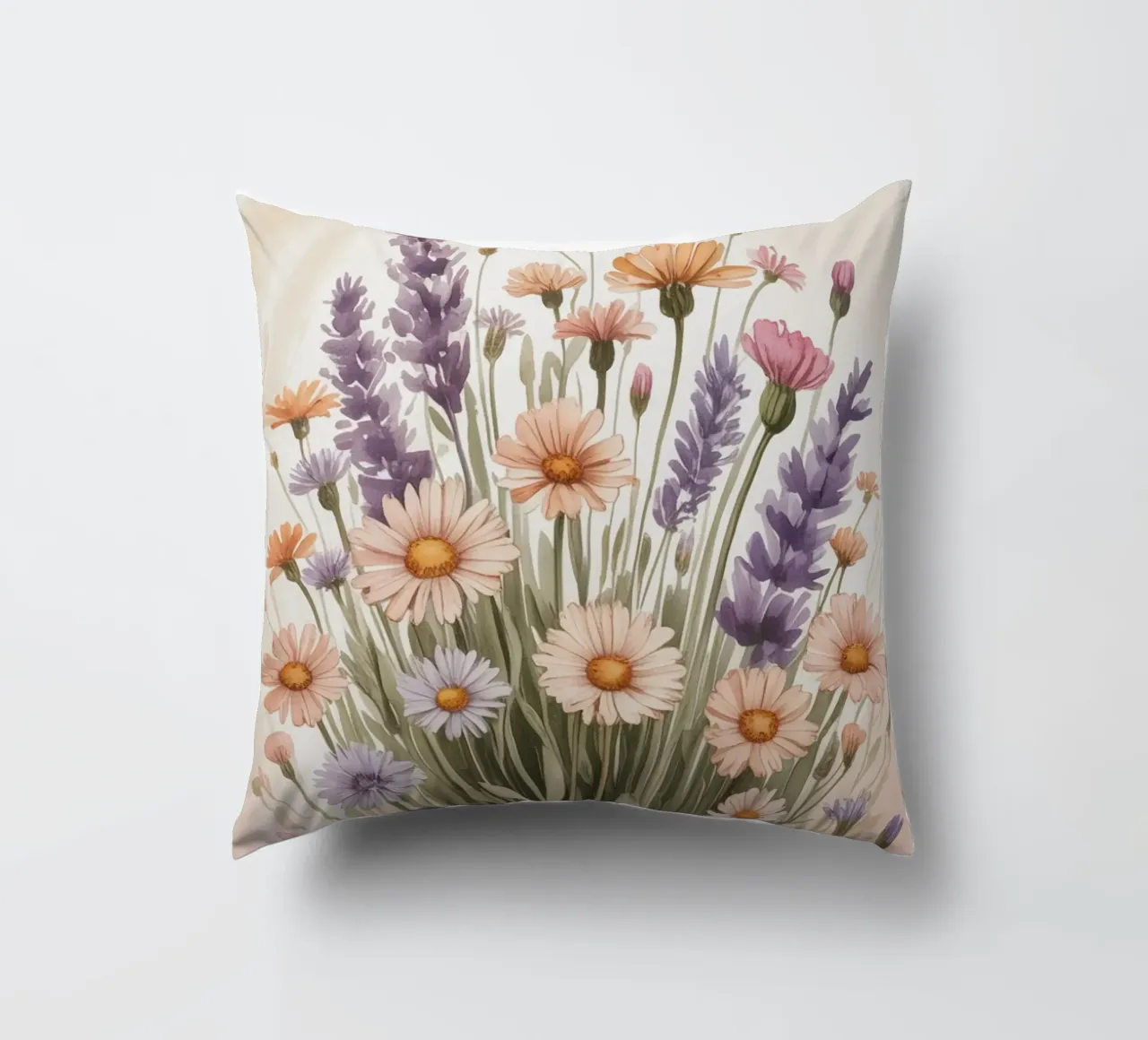 Fiori di lavanda cuscino da logic