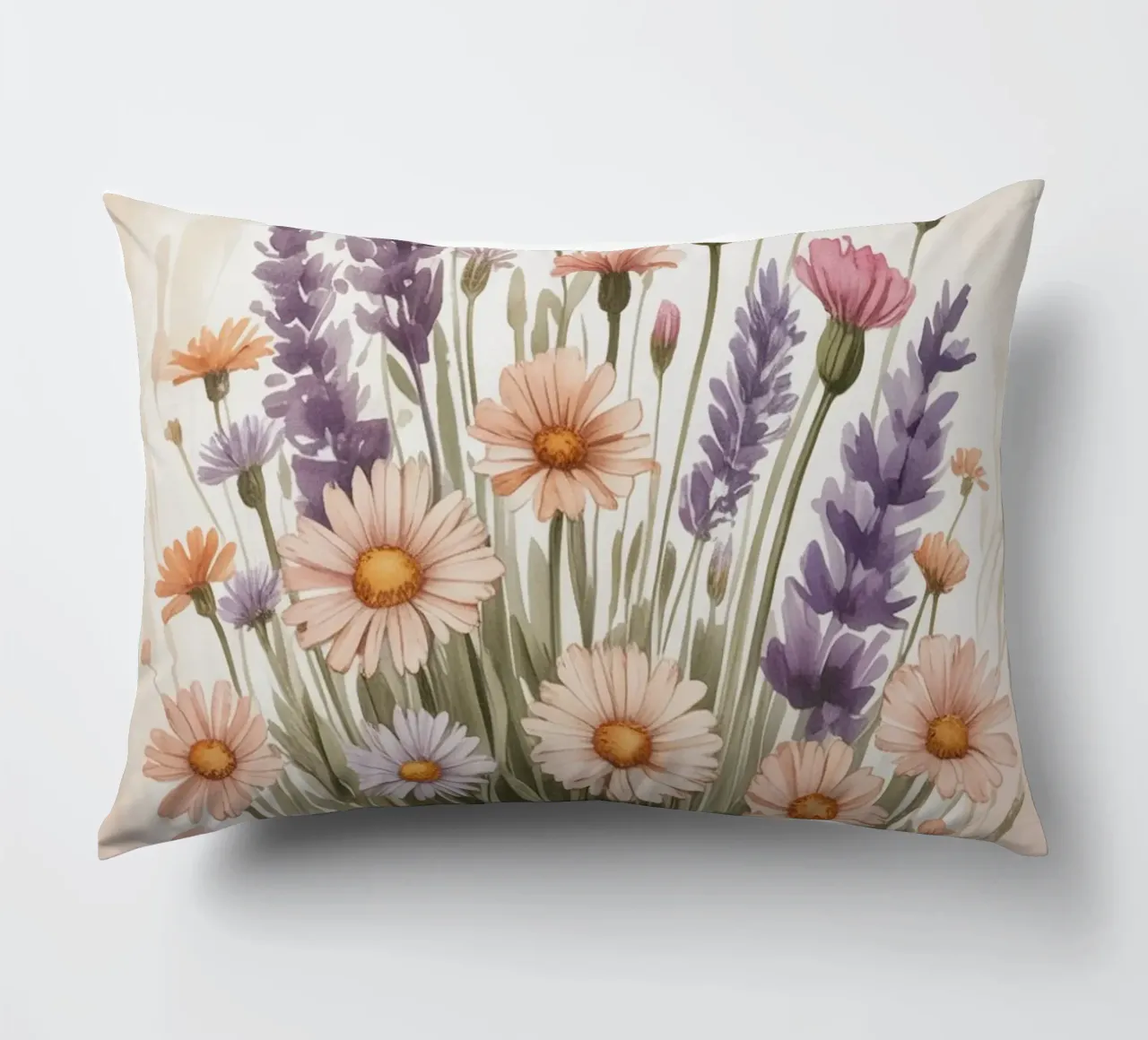 Fiori di lavanda cuscino da logic