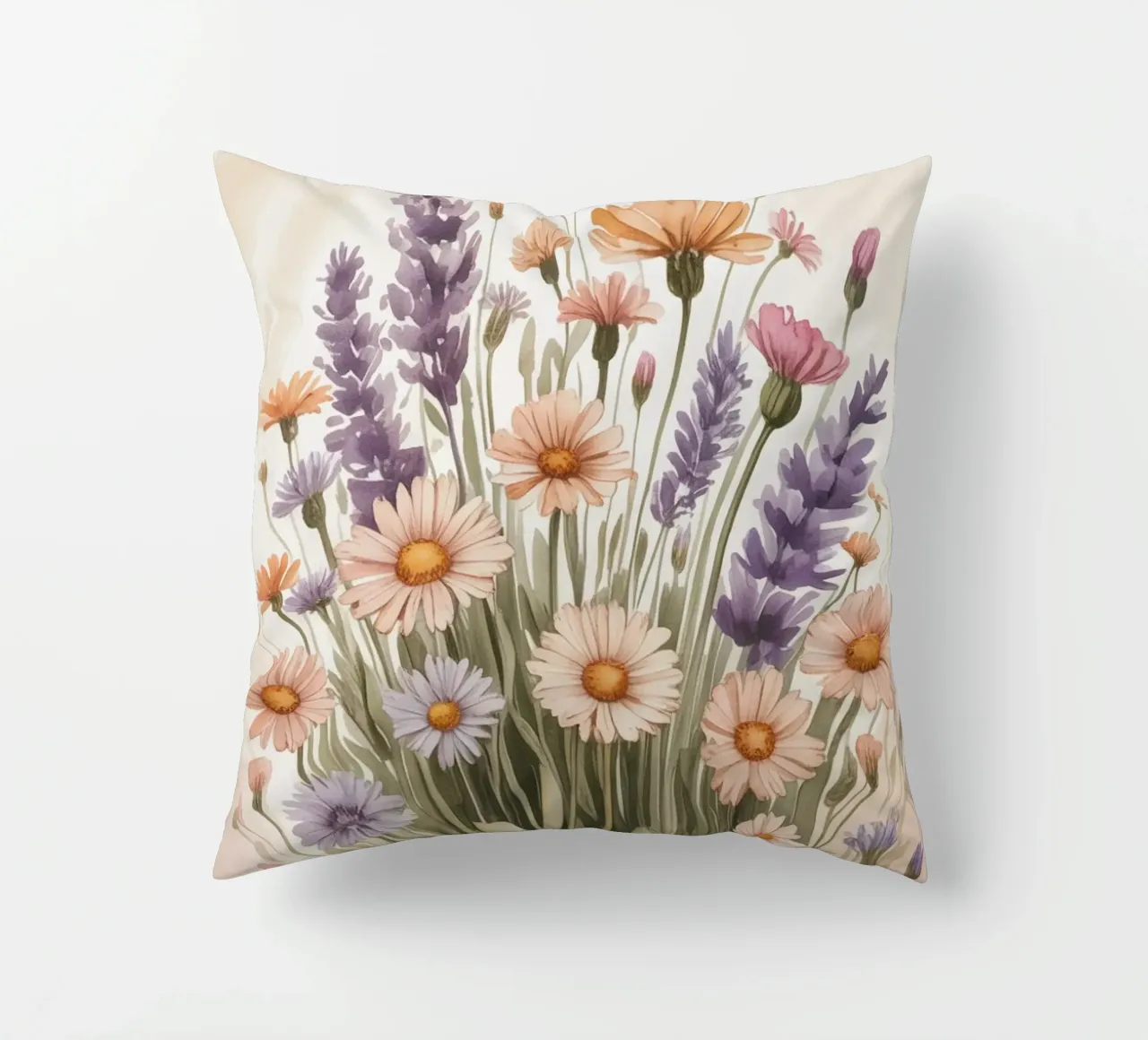 Fiori di lavanda cuscino da logic