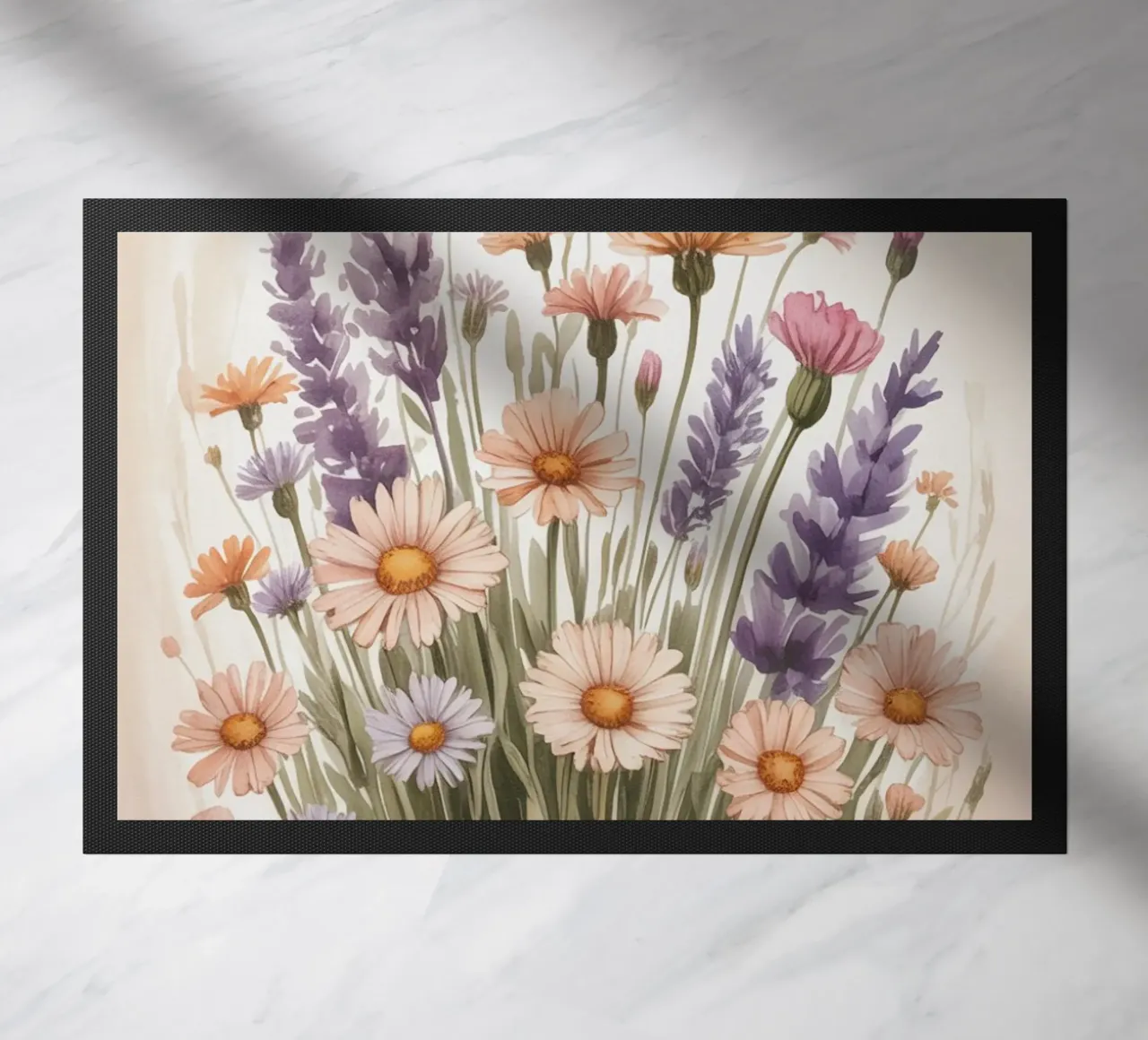 Fiori di lavanda zerbino da logic