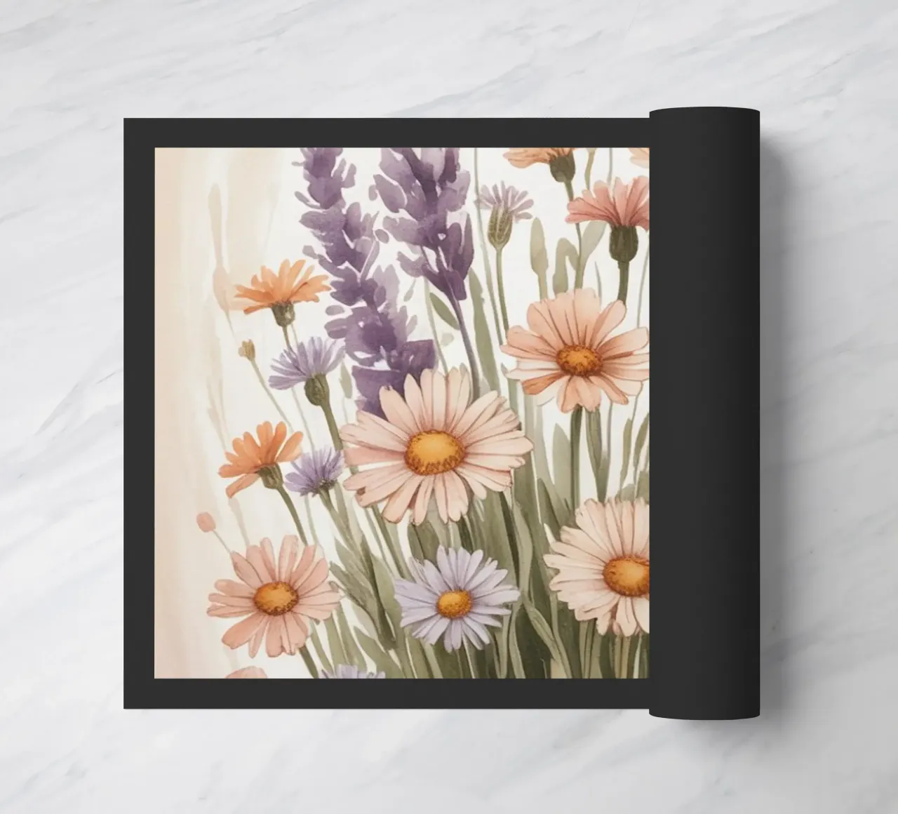 Fiori di lavanda zerbino da logic