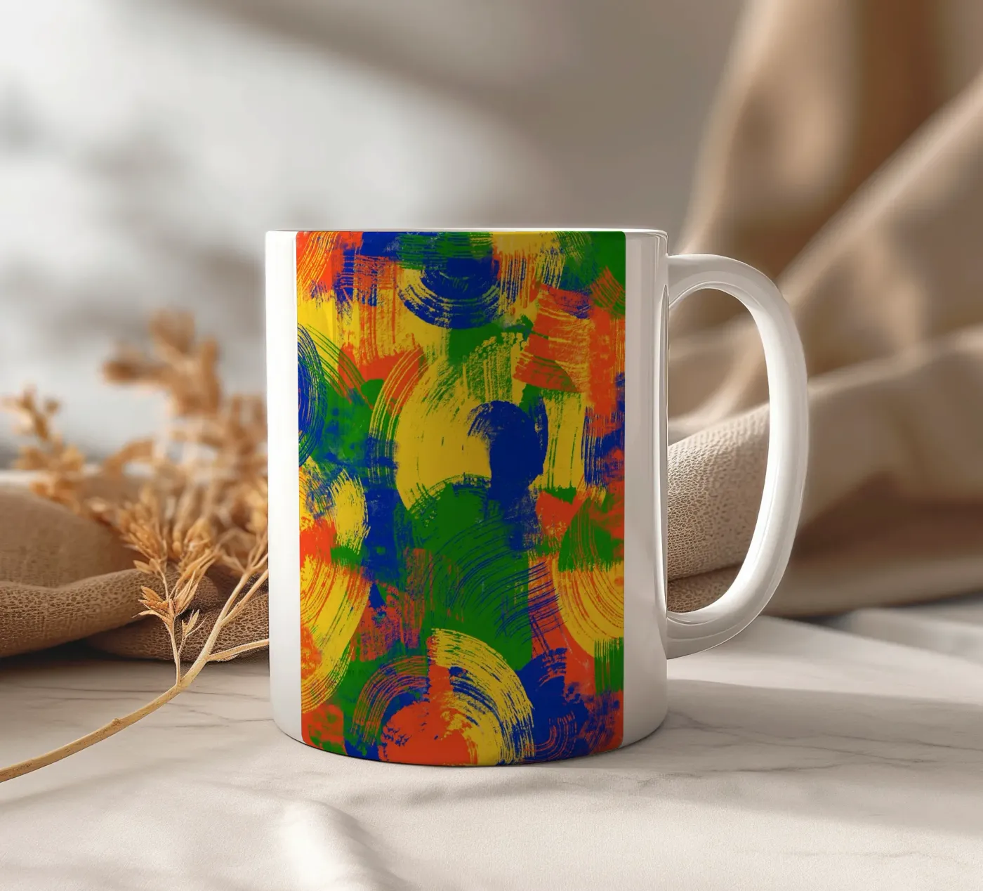 Scratch This ceramic mug by Kim Hubball Studio