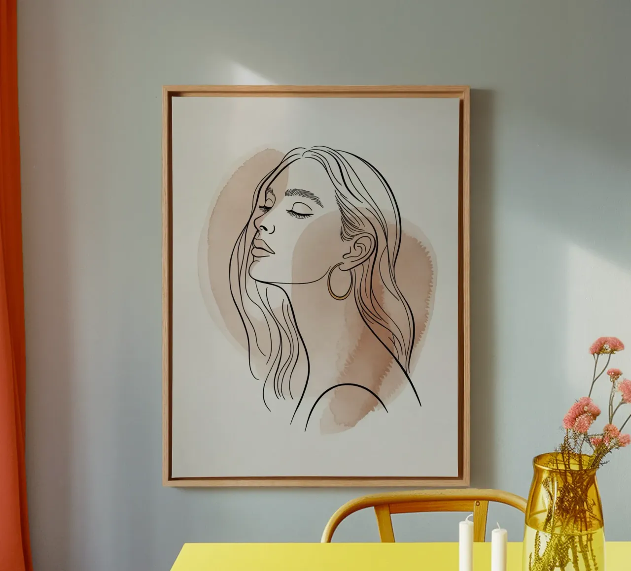 Stillness Within canvas with Floater frame by logic