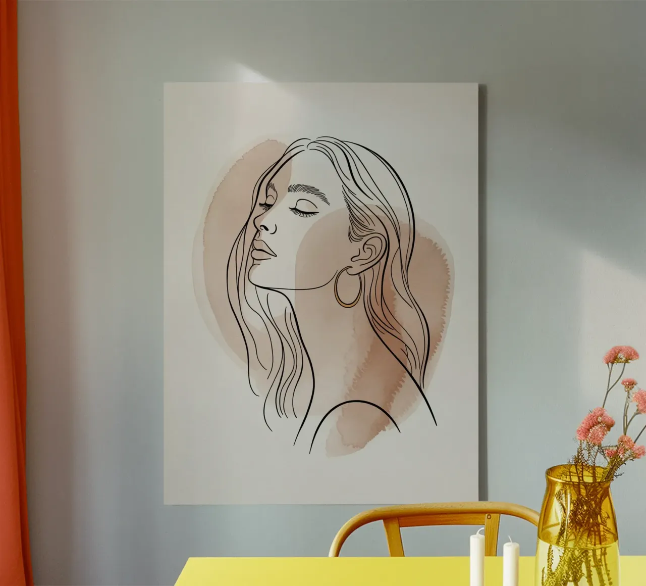 Stillness Within canvas with Floater frame by logic