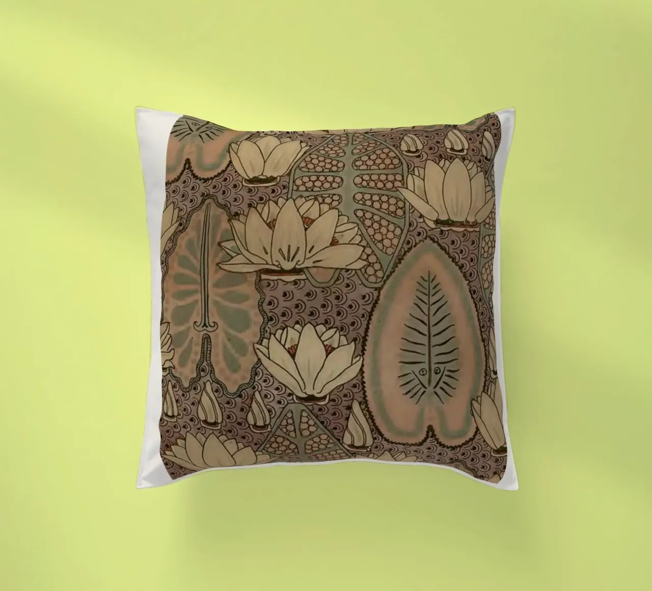 Grasset - Water Lily 9 cuscino da Vintage by JUNIQE