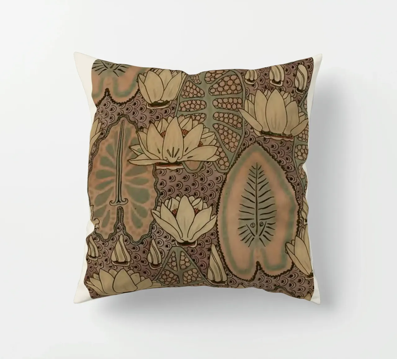 Grasset - Water Lily 9 cuscino da Vintage by JUNIQE