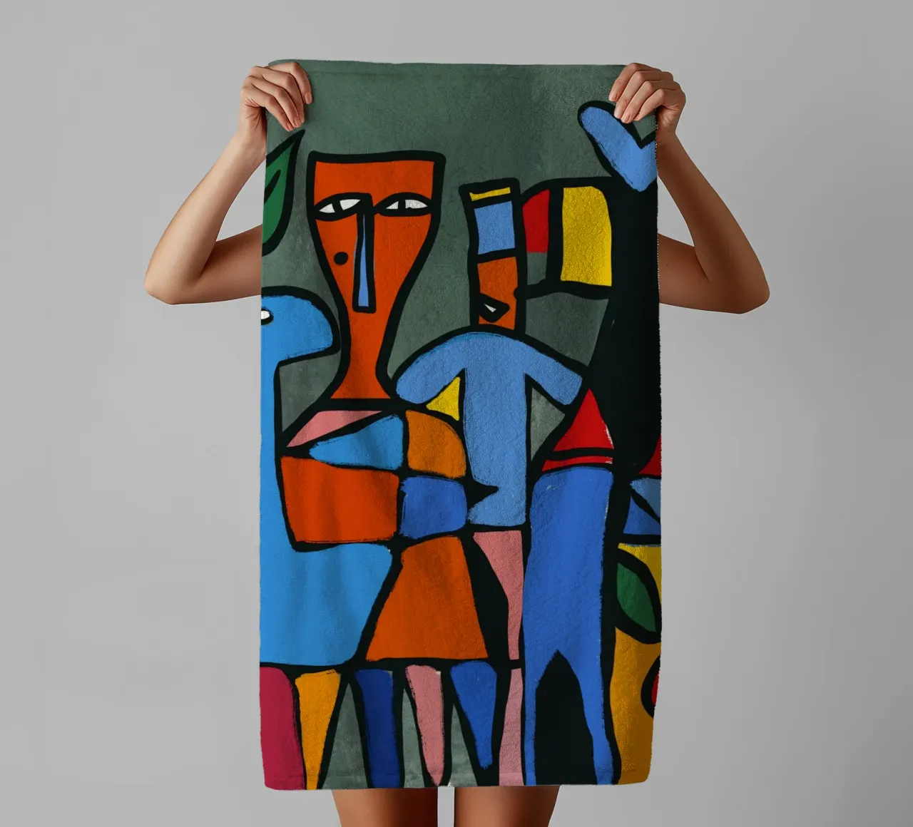 The red native towel by Little Dean