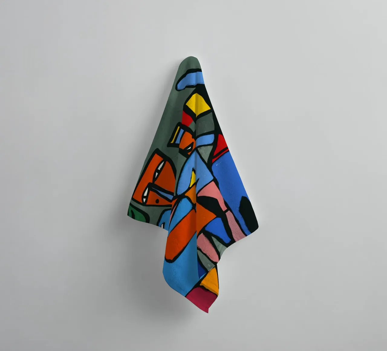 The red native towel by Little Dean