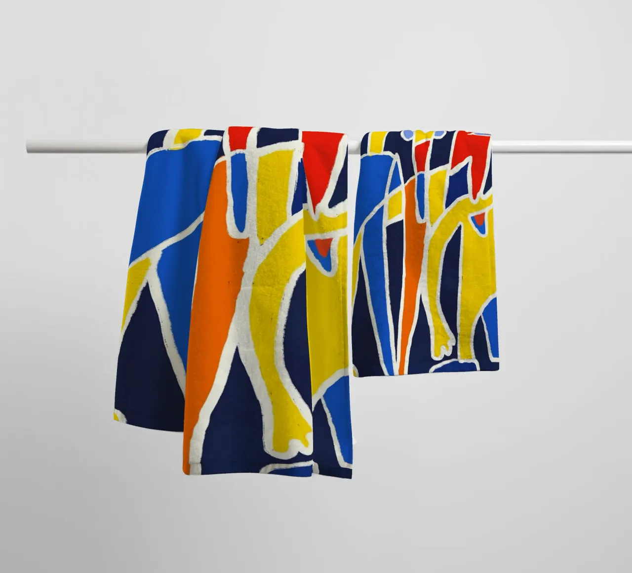 Three friend towel by Little Dean