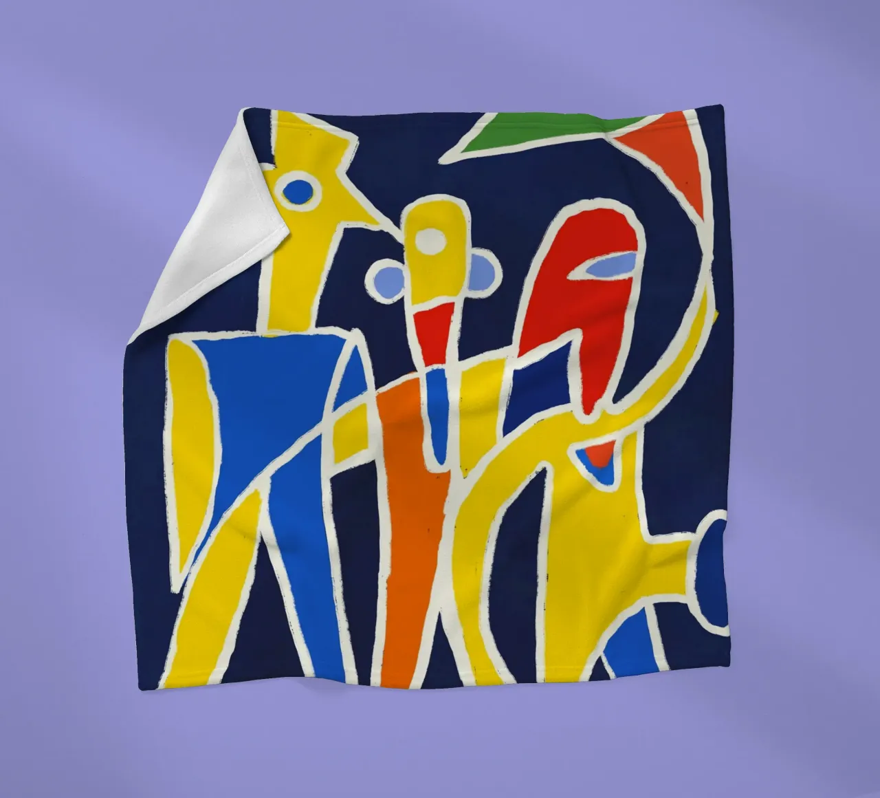 Three friend fleece blanket by Little Dean