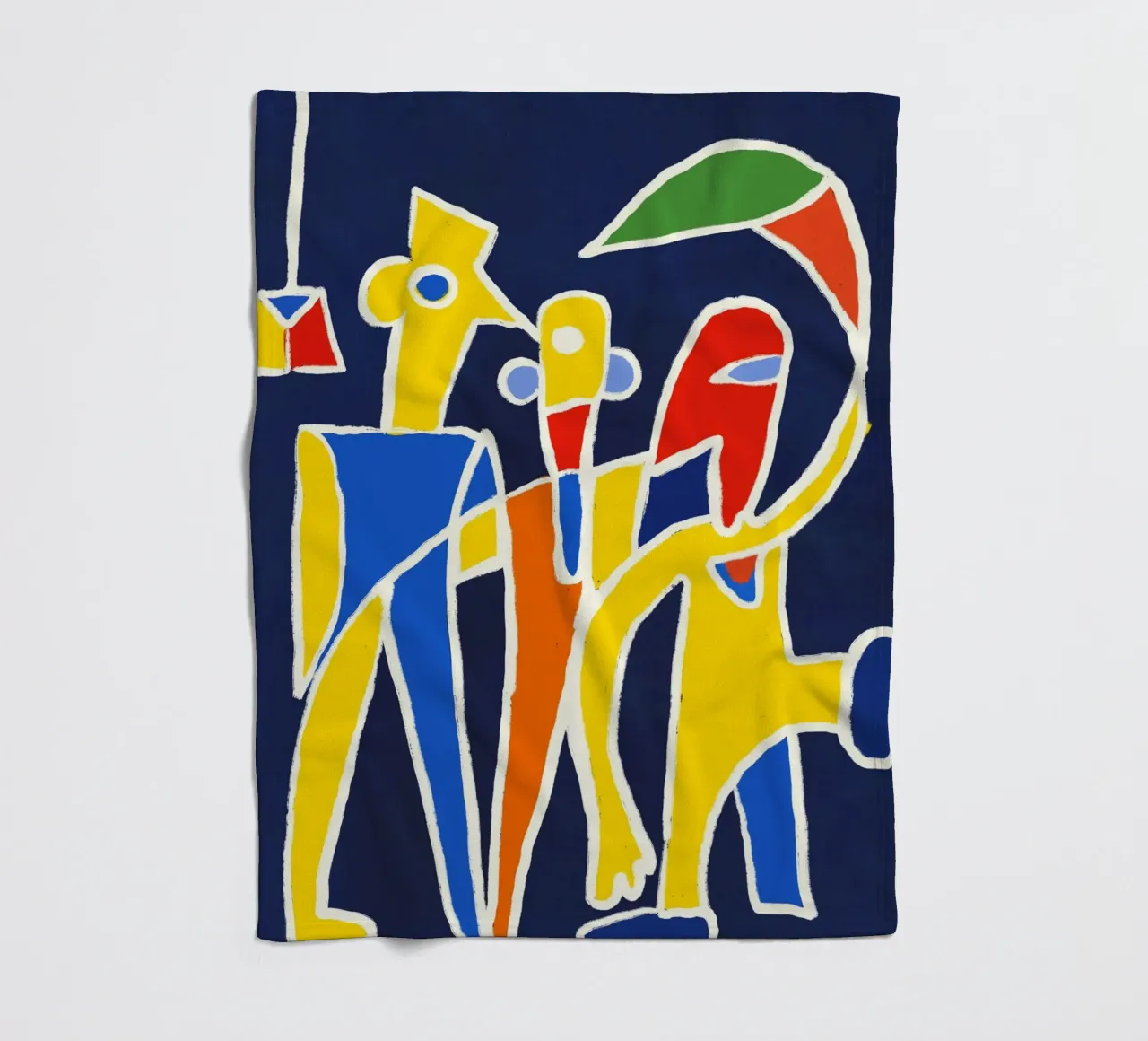 Three friend fleece blanket by Little Dean