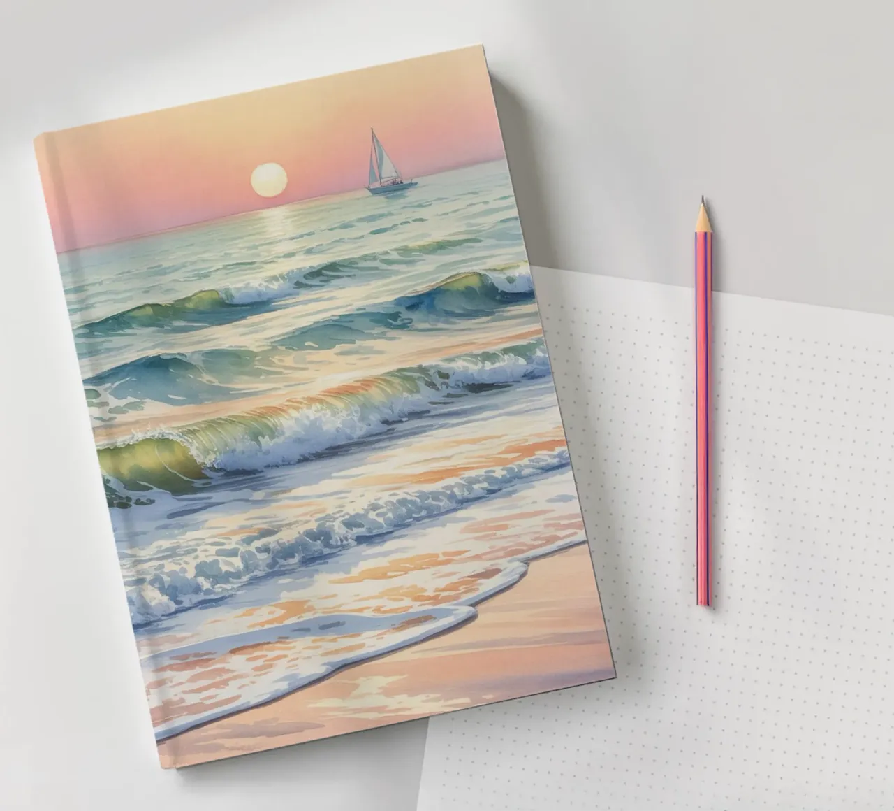 Sailing into Stillness notebook by logic