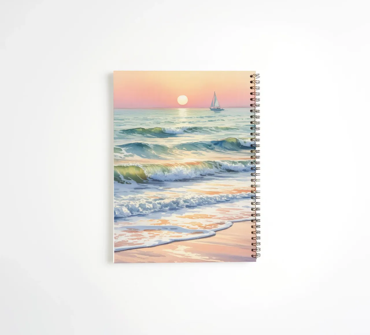 Sailing into Stillness spiral notebook by logic