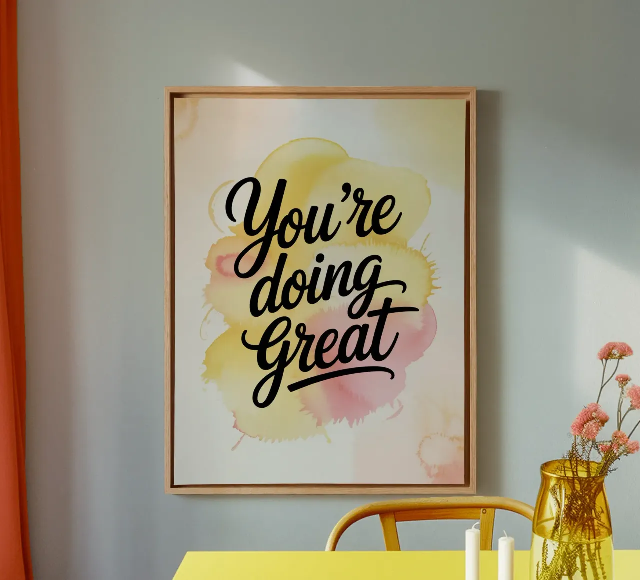 You’re Doing Great canvas by logic