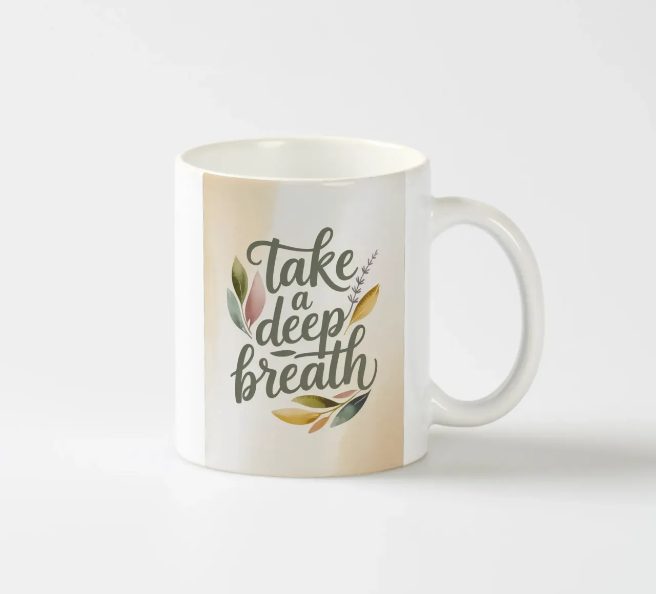 Respirare profondamente tazza in ceramica da logic