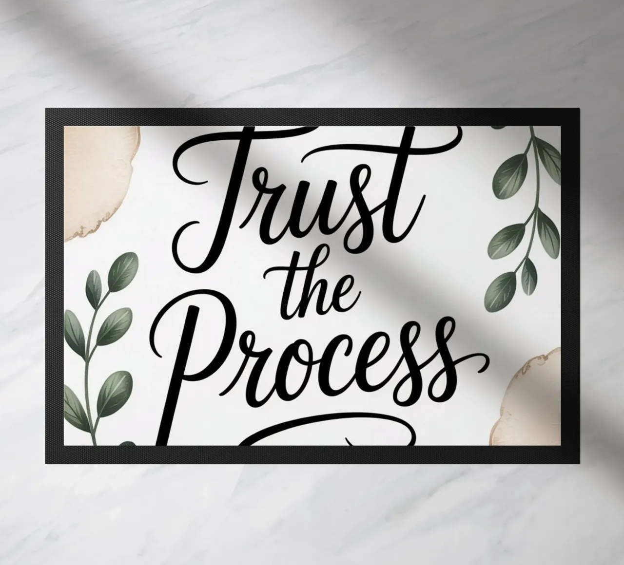 Trust the Process doormat by logic