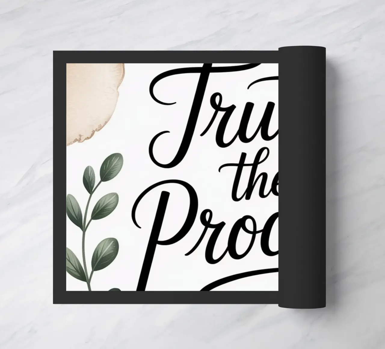 Trust the Process doormat by logic