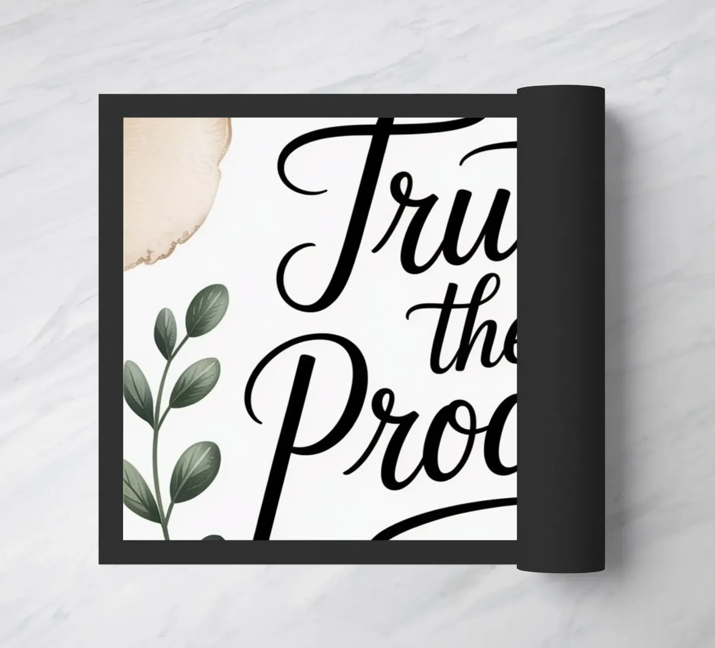 Trust the Process doormat by logic